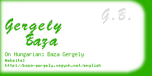 gergely baza business card